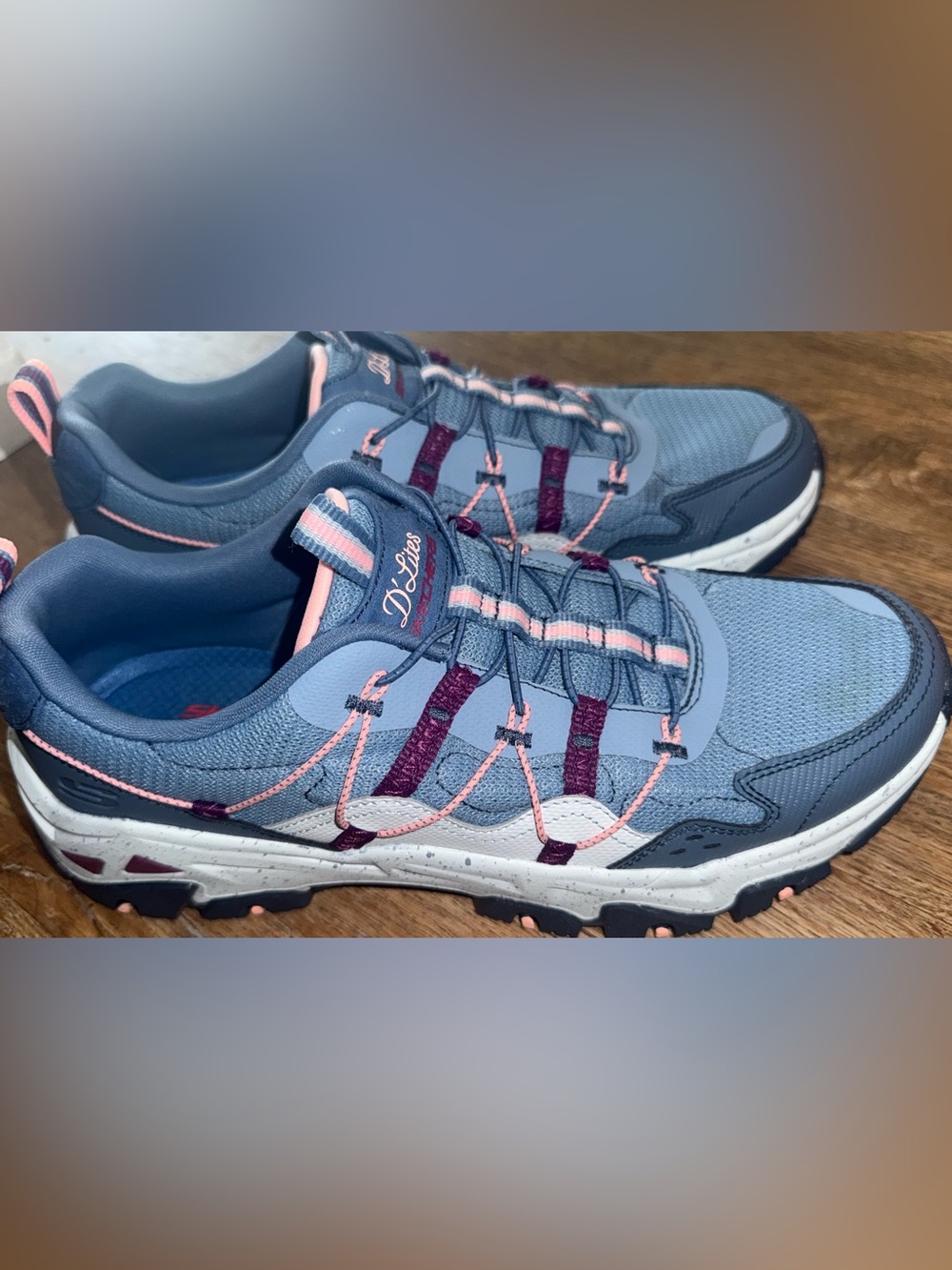 Skechers Women's Blue Pink Hiking Sneakers